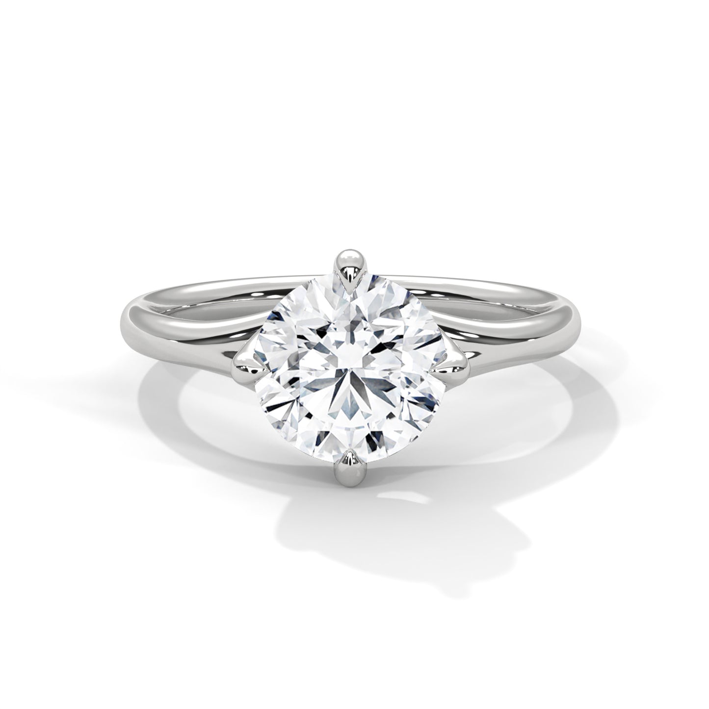 Round Lab-Grown Diamond Endless Solitaire Ring
