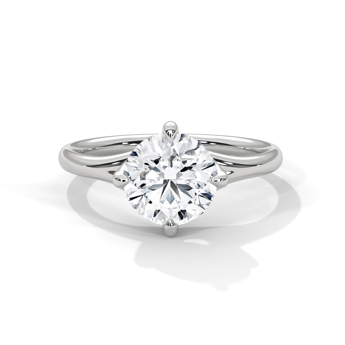 Round Lab-Grown Diamond Endless Solitaire Ring