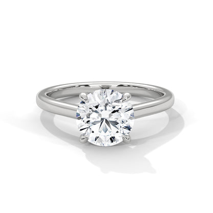 2 Carat Round Lab-Grown Diamond Solitaire Ring