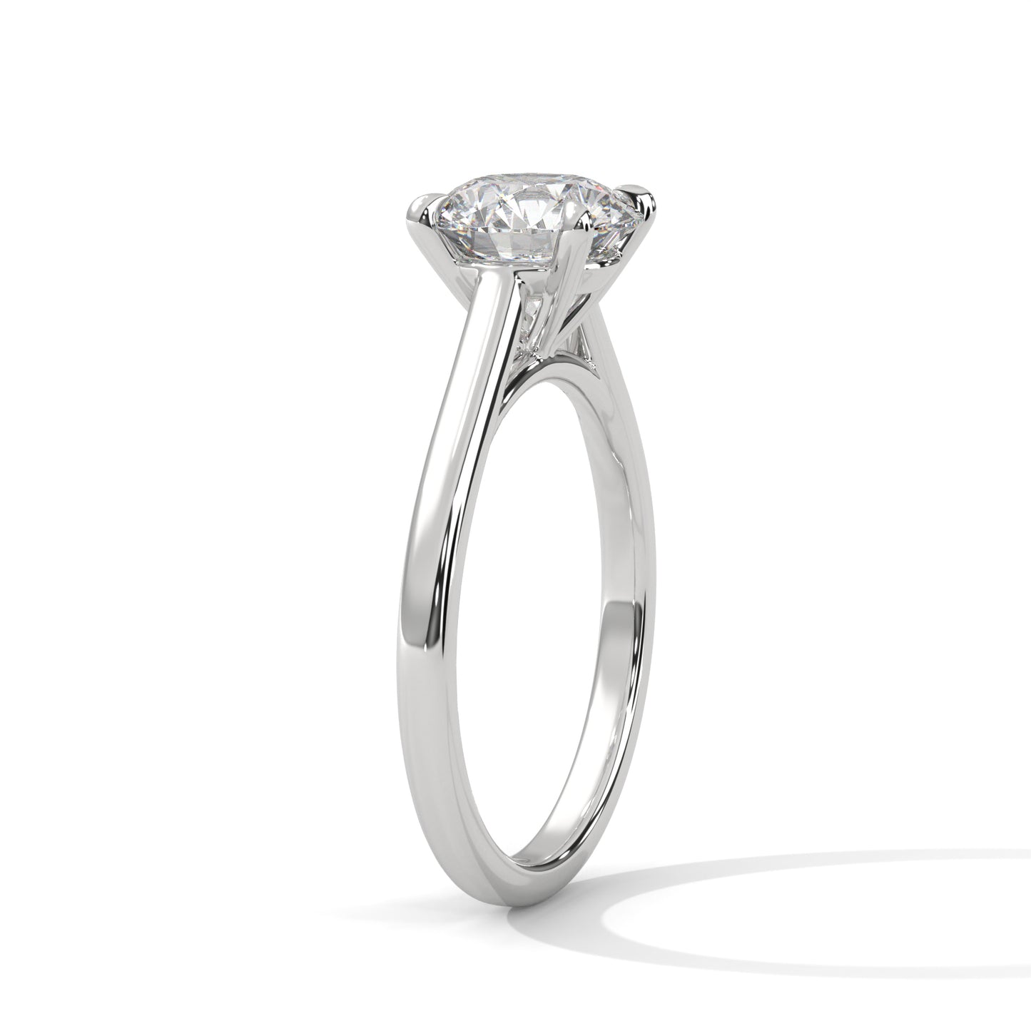 2 Carat Round Lab-Grown Diamond Solitaire Ring