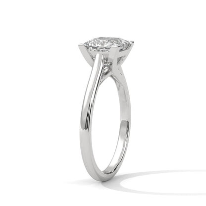 Princess Cut Lab-Grown Diamond Engagement Ring 14K Gold Solitaire