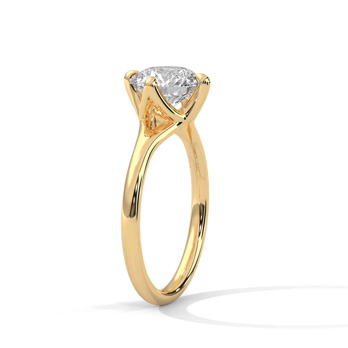Round Lab-Grown Diamond Endless Solitaire Ring