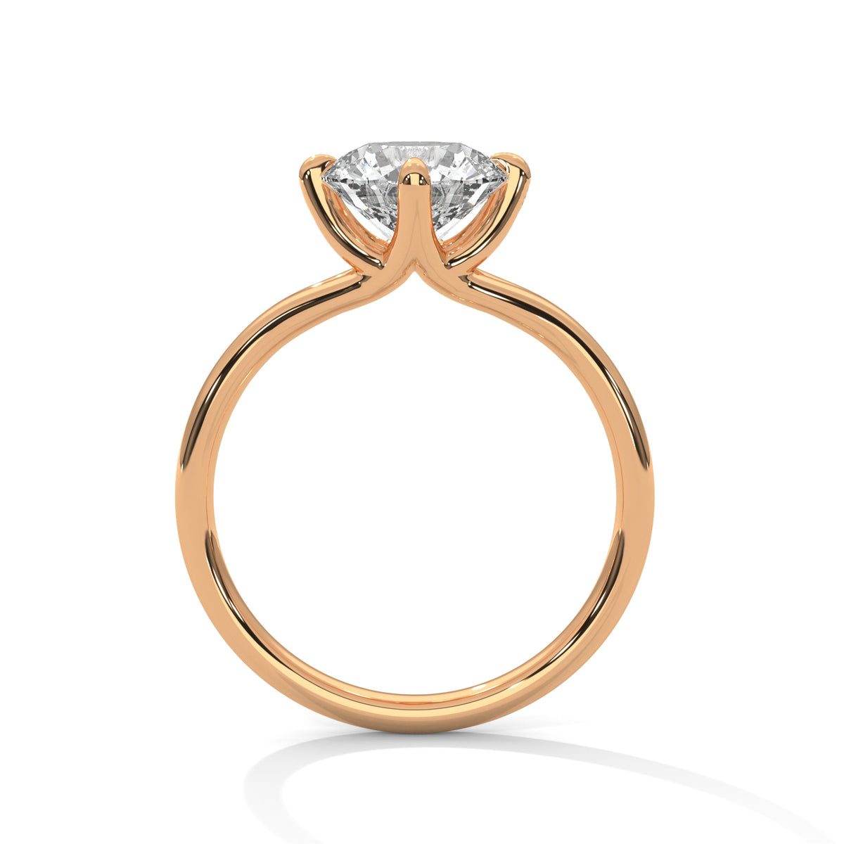 Round Lab-Grown Diamond Endless Solitaire Ring