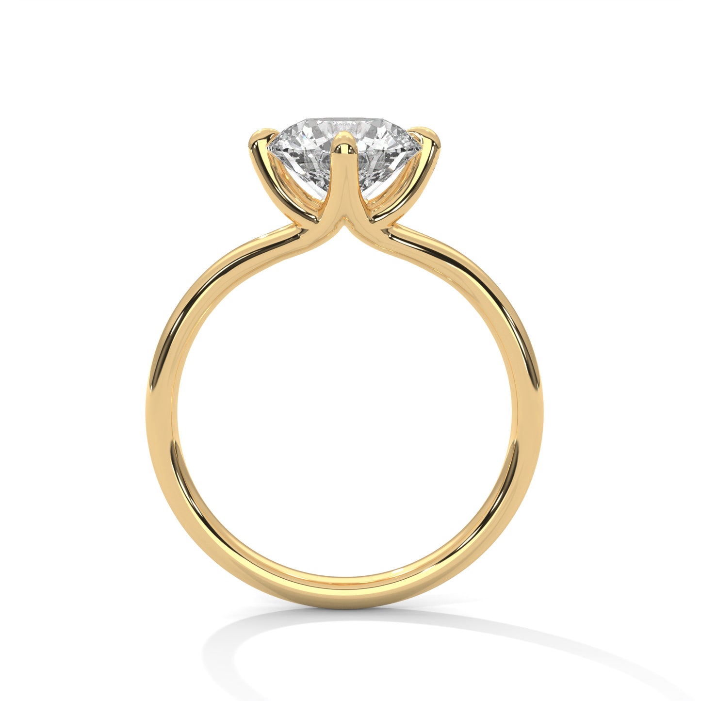 Round Lab-Grown Diamond Endless Solitaire Ring