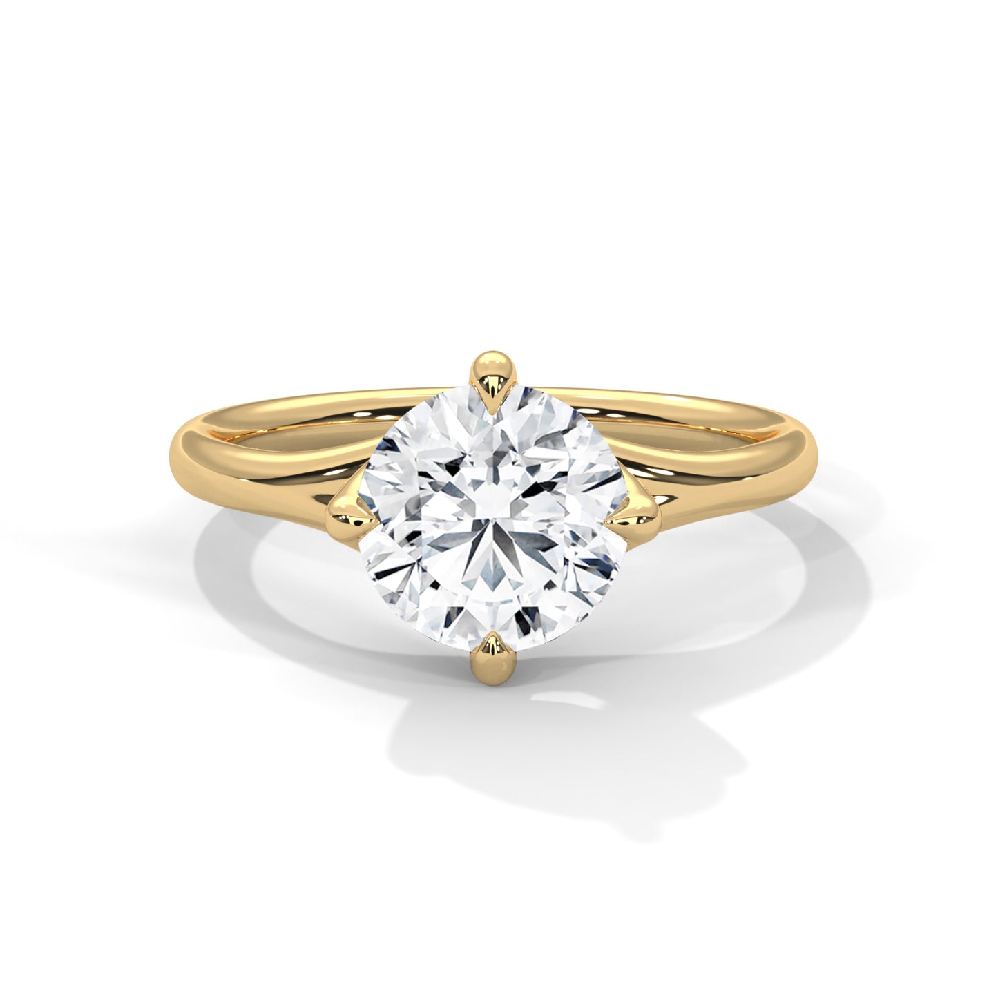 Round Lab-Grown Diamond Endless Solitaire Ring