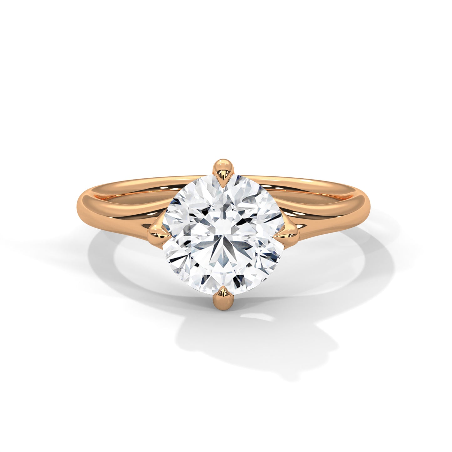 Round Lab-Grown Diamond Endless Solitaire Ring