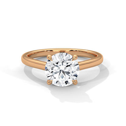 2 Carat Round Lab-Grown Diamond Solitaire Ring