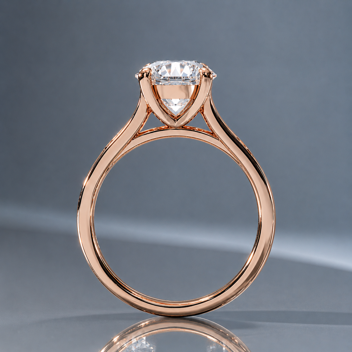 0.80 Carat Round Solitaire Diamond Ring