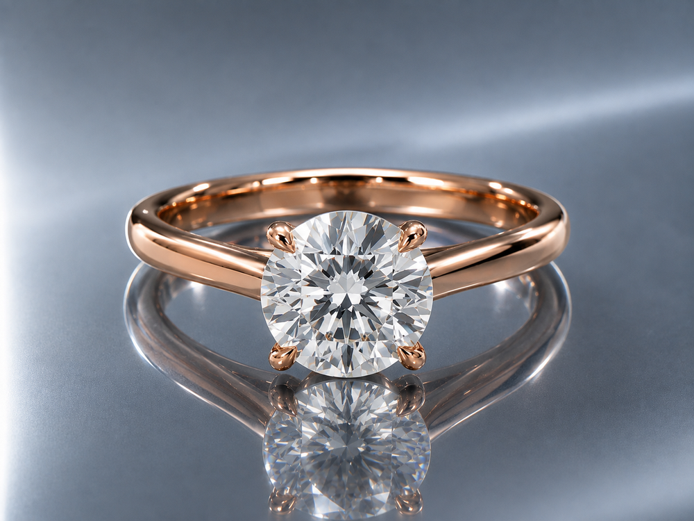 2 Carat Round Lab-Grown Diamond Solitaire Ring