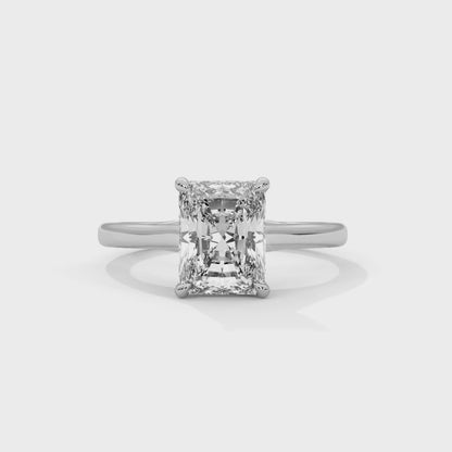 Vella Radiant Solitaire Engagement Ring