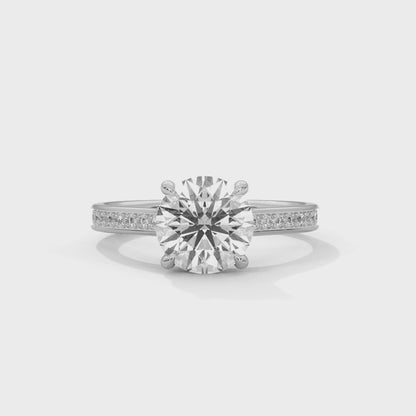 0.80 Carat Round Solitaire Diamond Ring