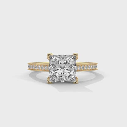Princess Cut Lab-Grown Diamond Engagement Ring