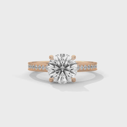 0.80 Carat Round Solitaire Diamond Ring