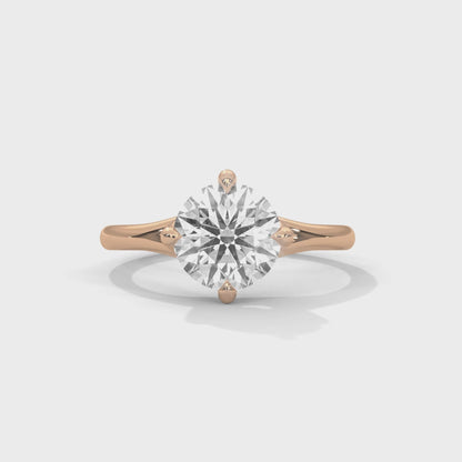 Round Lab-Grown Diamond Endless Solitaire Ring