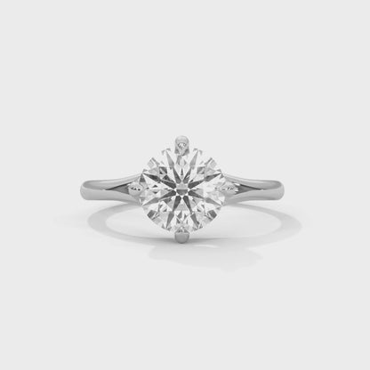 Round Lab-Grown Diamond Endless Solitaire Ring