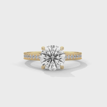 0.80 Carat Round Solitaire Diamond Ring