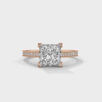Princess Cut Lab-Grown Diamond Engagement Ring