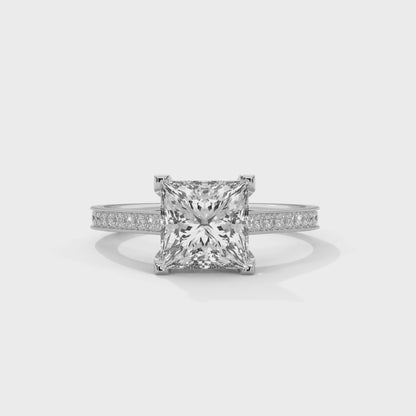 Princess Cut Lab-Grown Diamond Engagement Ring